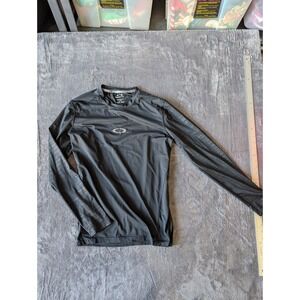 Oakley Hydrolix Mens Long Sleeve Performance Shirt Black Regular Fit Large L